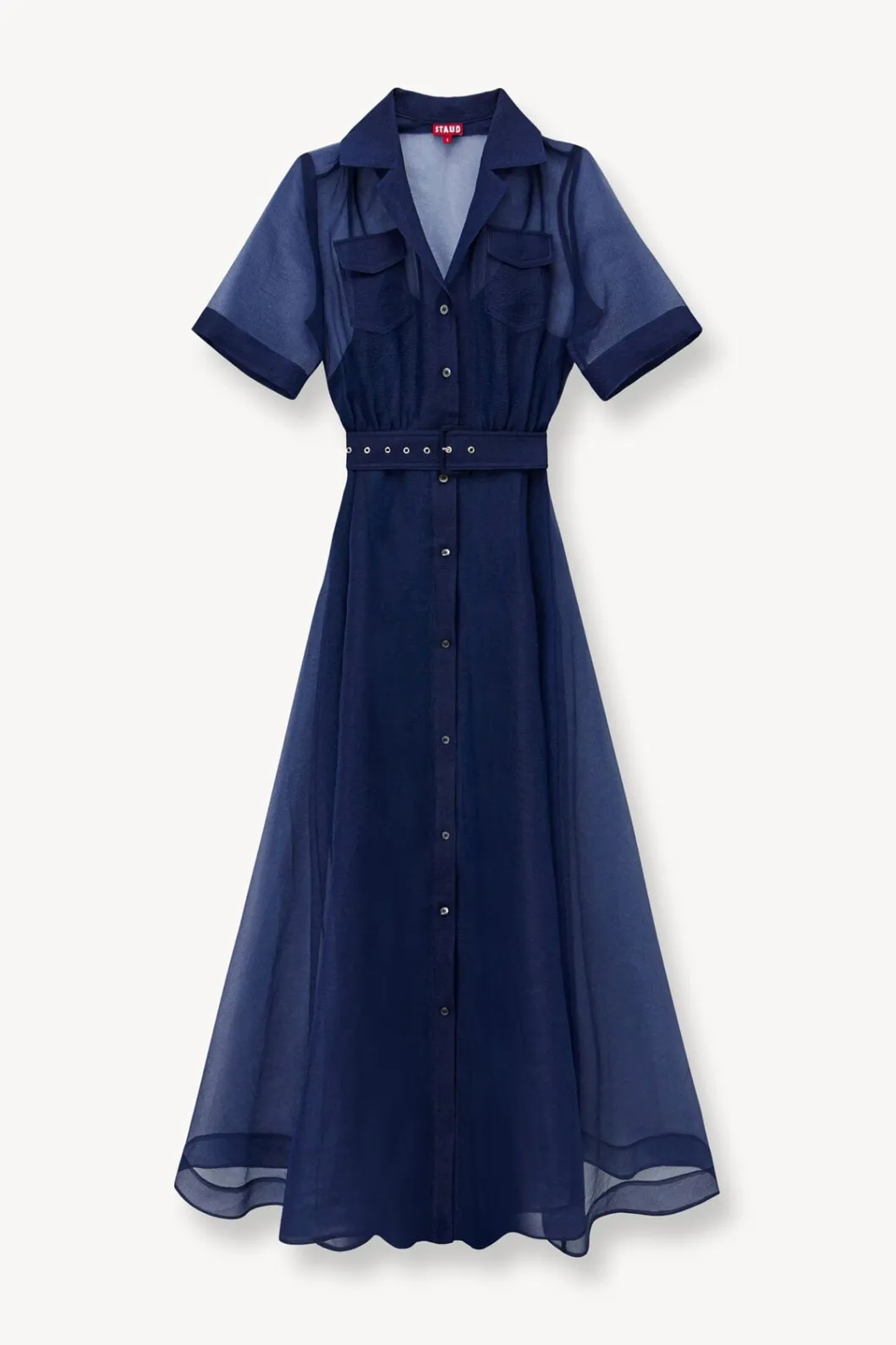 millie_dress__navy_organza_4.webp STAUD MILLIE DRESS | ORGANZA< Maxi Dresses | Dresses