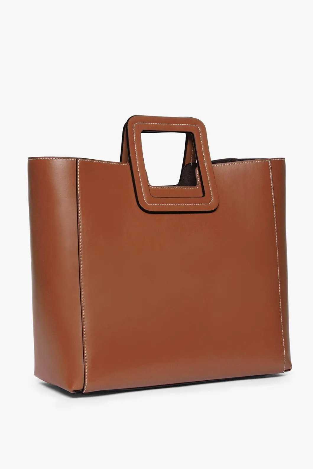shirley_leather_bag__saddle_5.webp STAUD SHIRLEY LEATHER BAG | SADDLE< Totes | Crossbody
