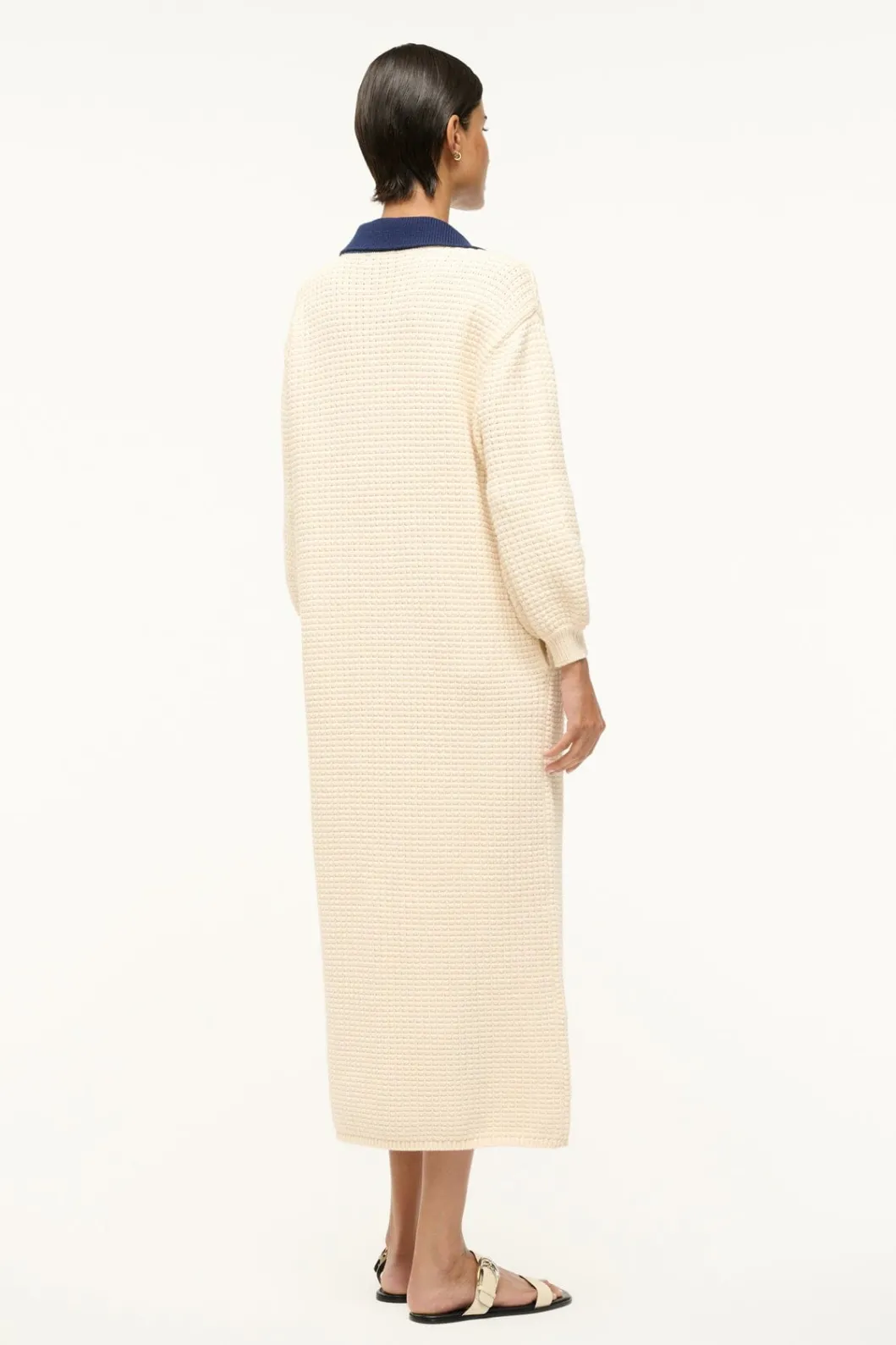 staud_altea_dress_ivory_navy_3.webp STAUD ALTEA DRESS IVORY NAVY< Dresses | Knit Dresses