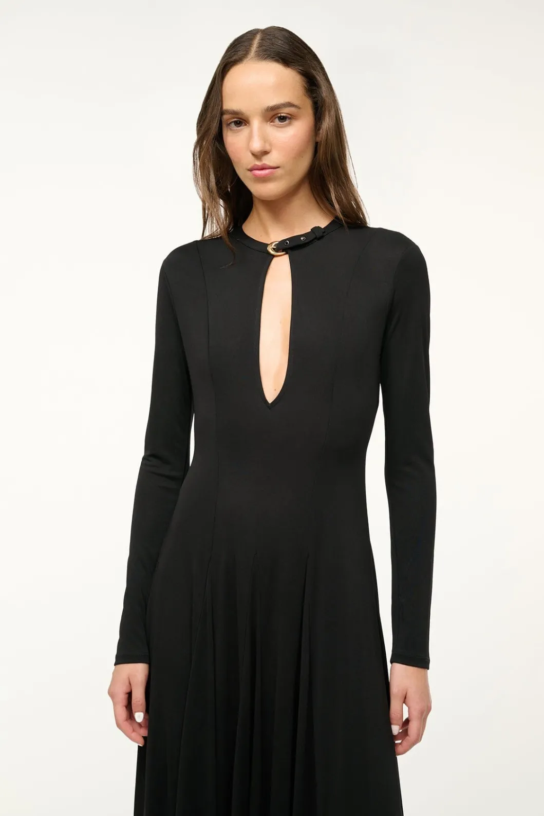 staud_amerie_dress_black_2.webp STAUD AMERIE DRESS< The Evening Edit | Knit Dresses