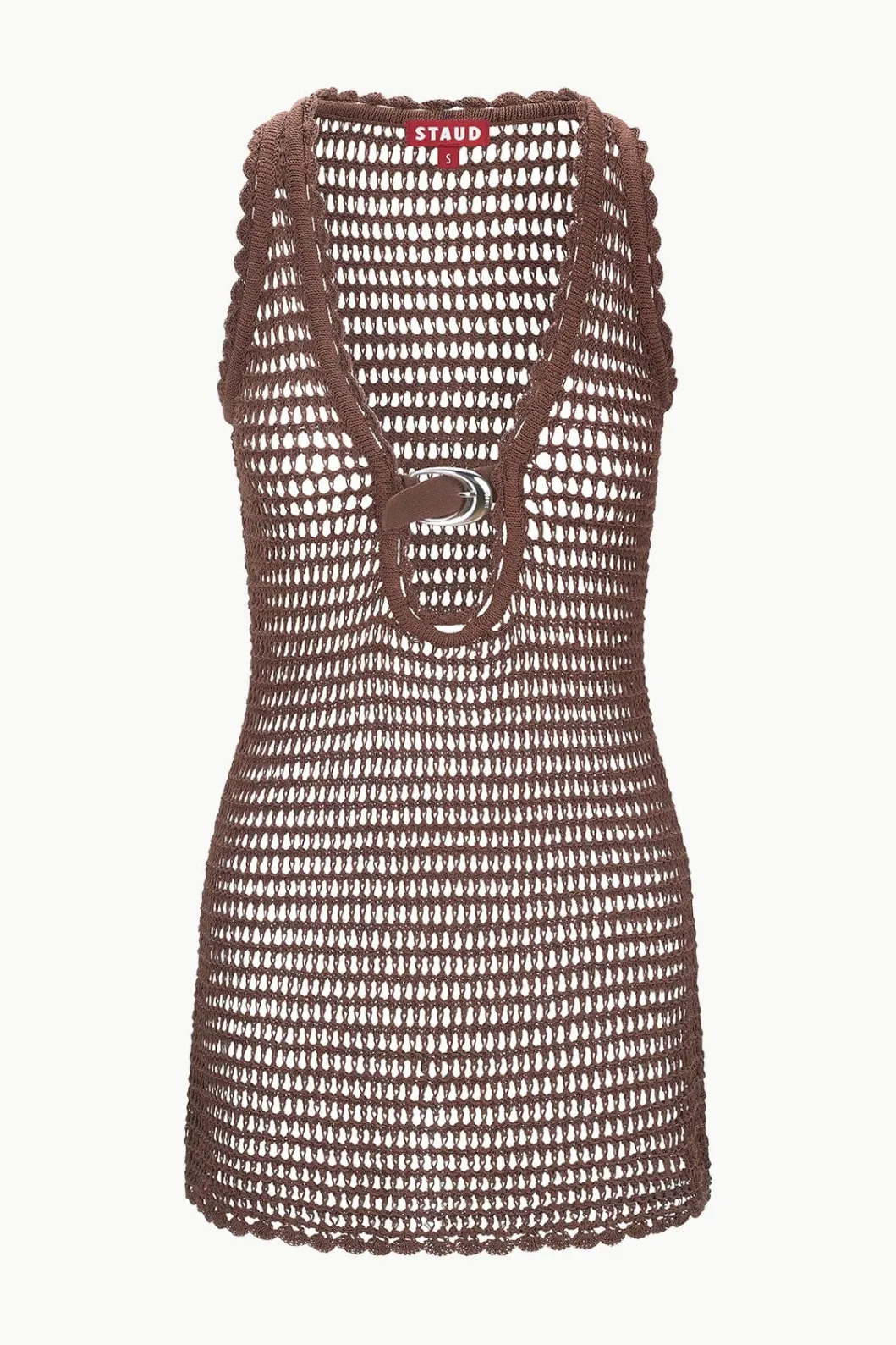 staud_anok_dress_dark_chocolate_4.webp STAUD ANOK DRESS DARK CHOCOLATE< Swim | Cover-ups