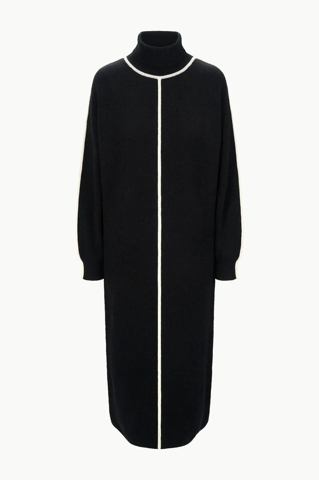 staud_apres_dress_black_ivory_7.webp STAUD APRES DRESS BLACK IVORY< Knit Dresses | Midi Dresses