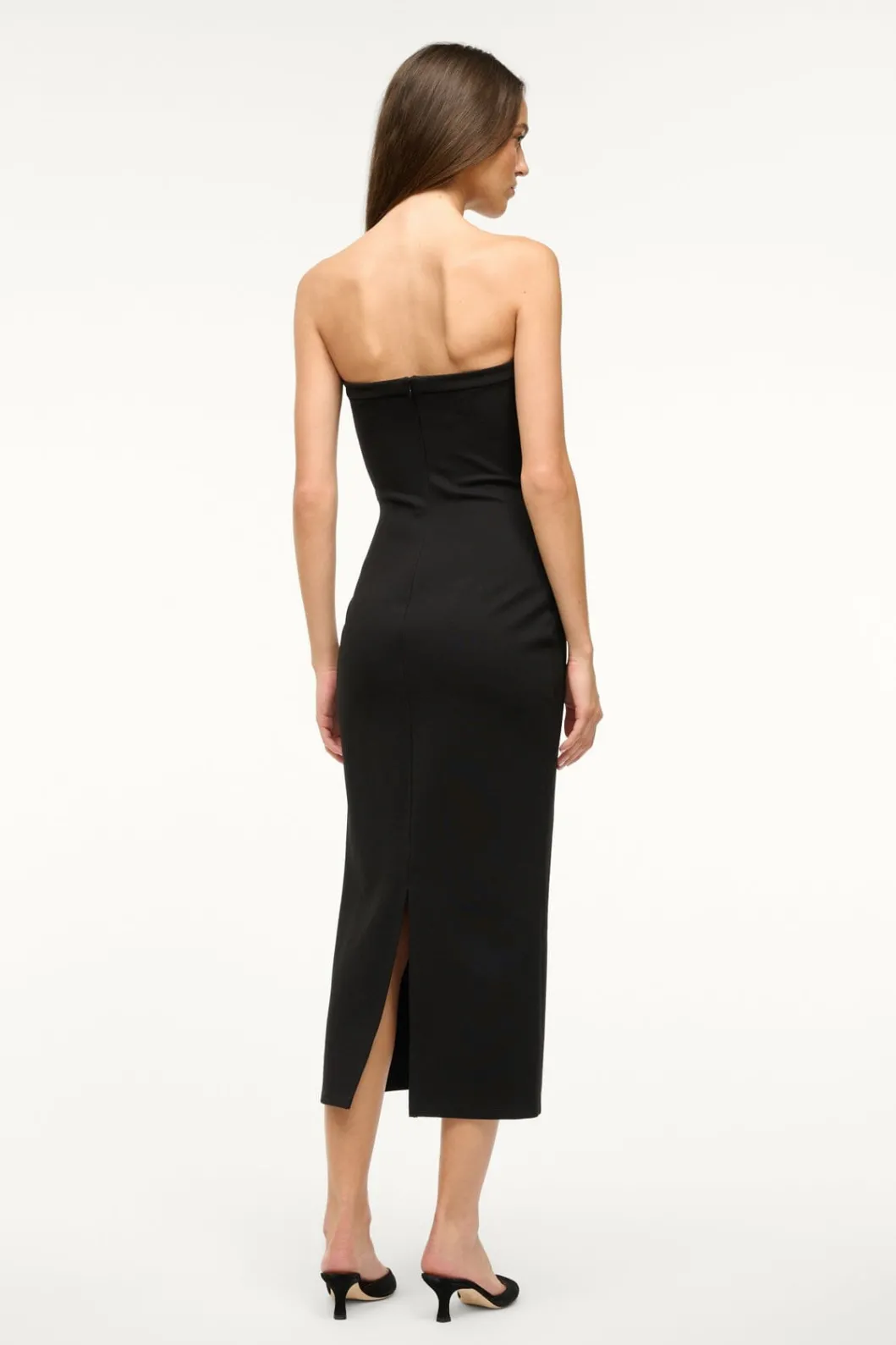 staud_beekman_dress_black_3.webp STAUD BEEKMAN DRESS< The Evening Edit | Knit Dresses