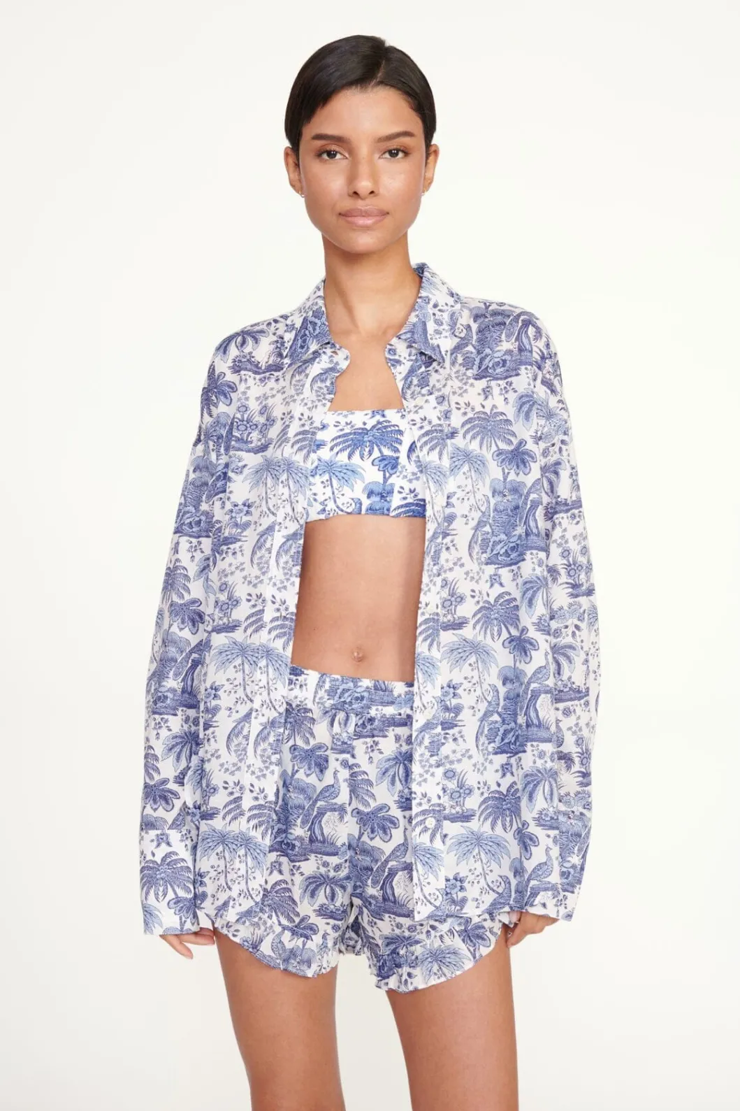 staud_boyana_short_blue_toile_3.webp STAUD BOYANA SHORT BLUE TOILE< Swim | Cover-ups