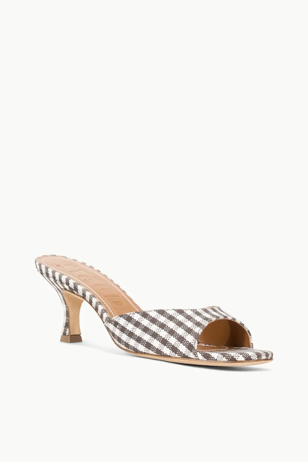 staud_brigitte_mule_dark_chocolate_micro_check_2.webp STAUD BRIGITTE MULE DARK CHOCOLATE MICRO CHECK< Mules & Flats