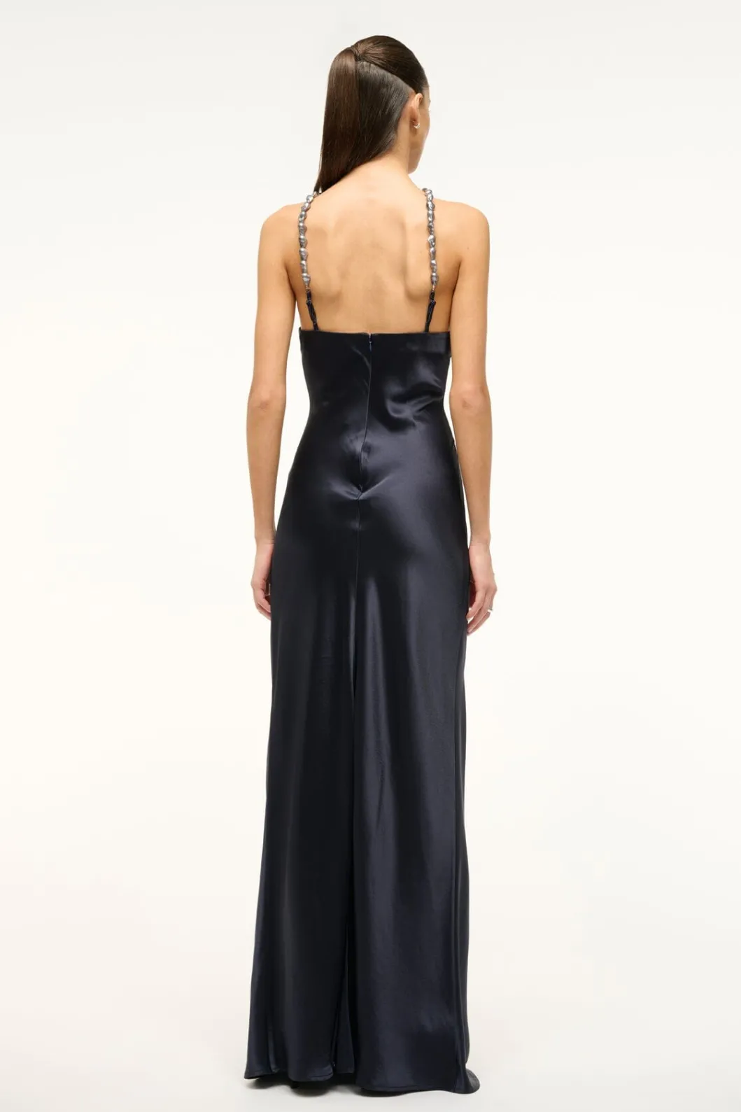 staud_cadence_dress_navy_3.webp STAUD CADENCE DRESS< The Evening Edit | Maxi Dresses