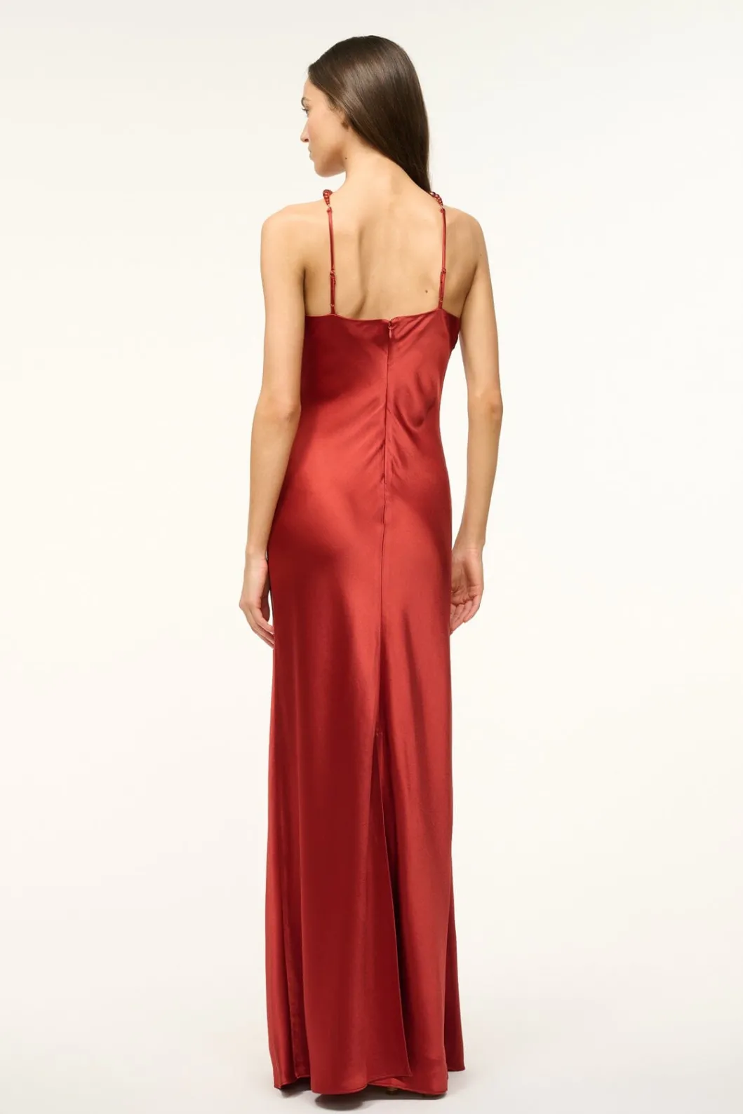 staud_cadence_dress_rust_3.webp STAUD CADENCE DRESS< The Evening Edit | Maxi Dresses