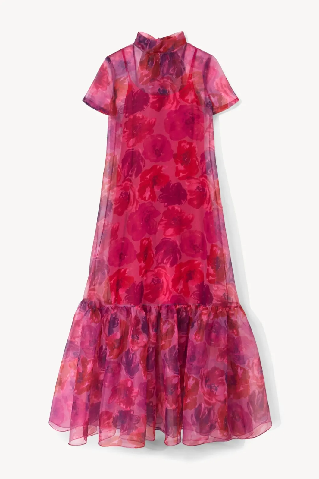 staud_calluna_dress_magenta_painted_floral_4.webp STAUD CALLUNA DRESS MAGENTA PAINTED FLORAL< The Evening Edit | Maxi Dresses