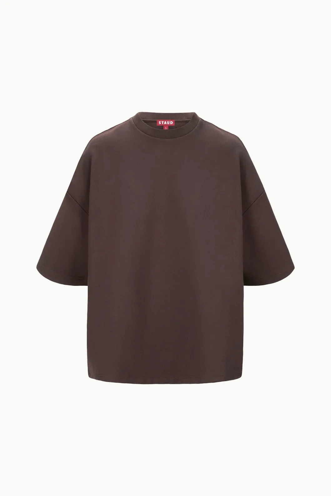 staud_capsule_top_dark_chocolate_3.webp STAUD CAPSULE TOP DARK CHOCOLATE< Tops