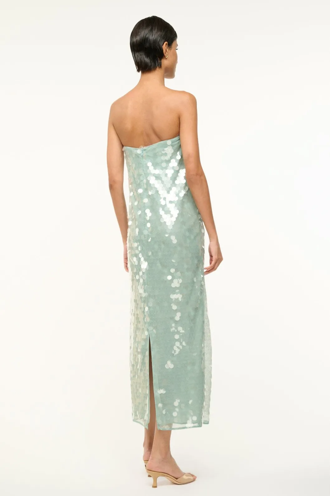 staud_casey_dress_mist_3.webp STAUD CASEY DRESS< The Evening Edit | Maxi Dresses