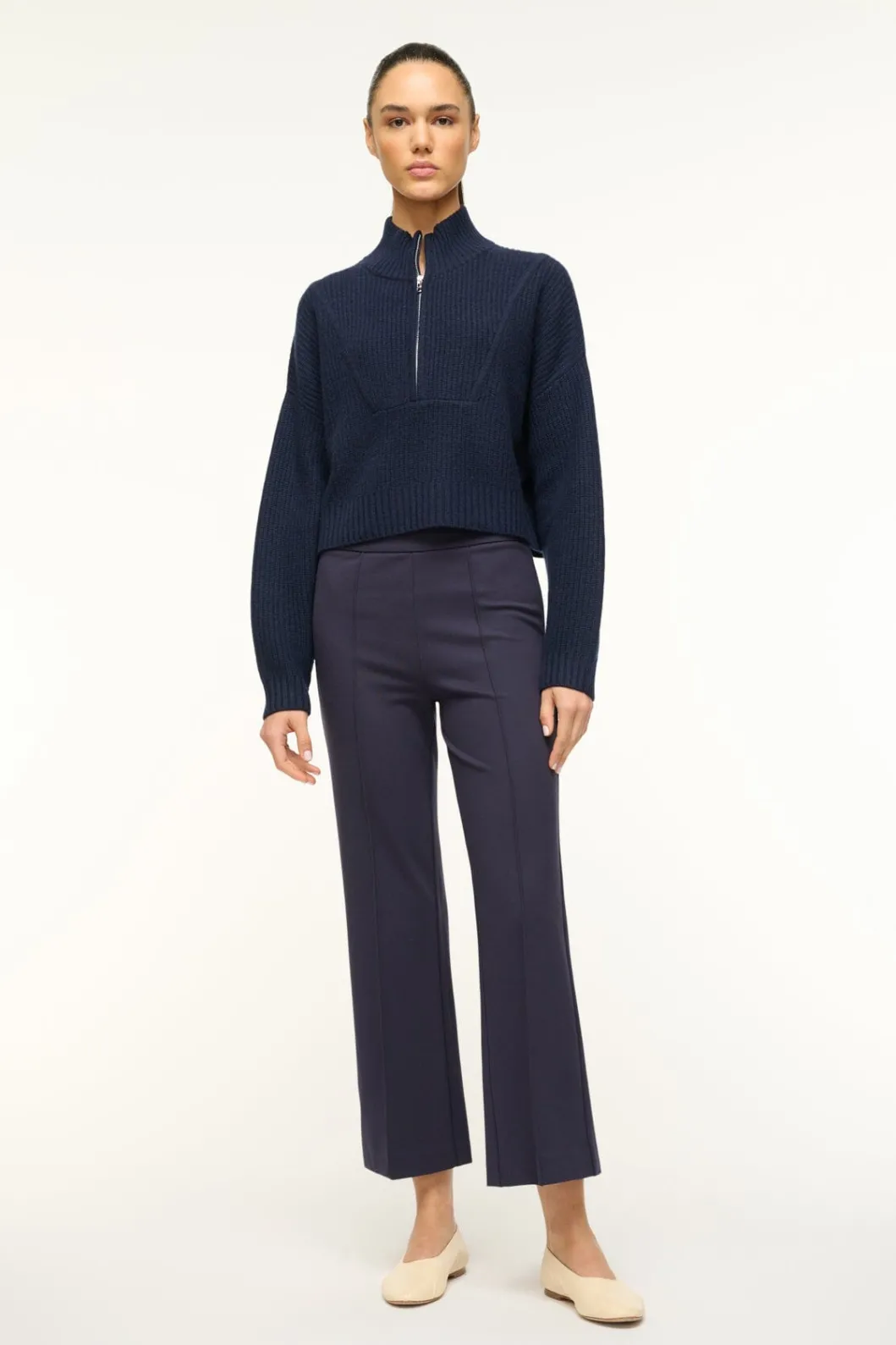 staud_cashmere_cropped_hampton_sweater_navy_3.webp STAUD CASHMERE CROPPED HAMPTON SWEATER< Sweaters