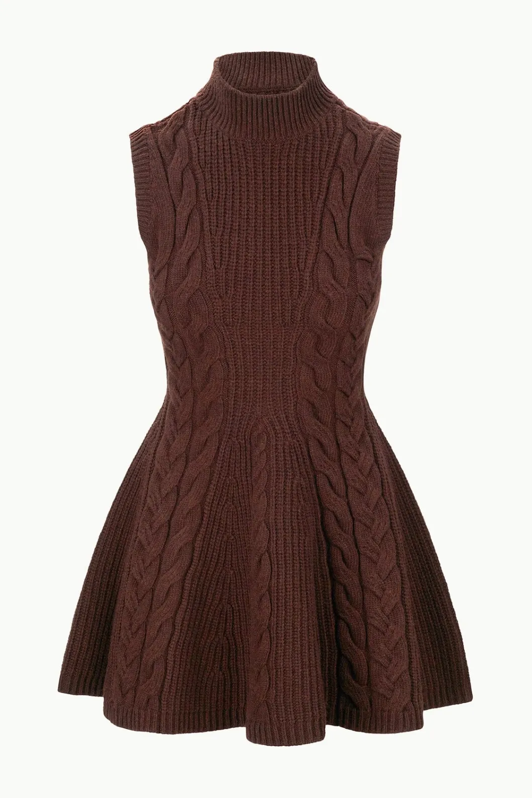 staud_charade_dress_dark_chocolate_6.webp STAUD CHARADE DRESS DARK CHOCOLATE< Knit Dresses | Mini Dresses