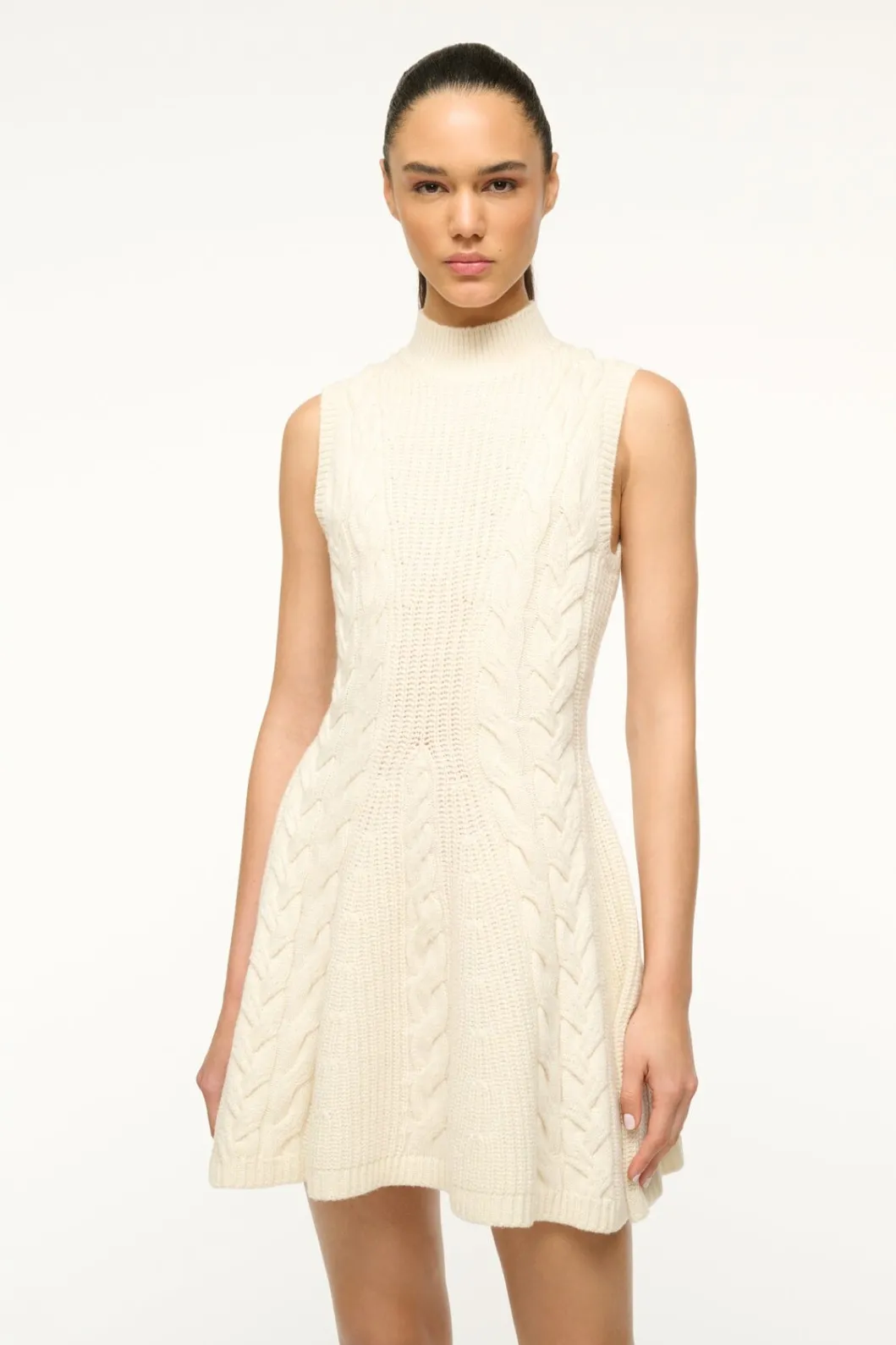staud_charade_dress_ivory_4.webp STAUD CHARADE DRESS< Knit Dresses | Mini Dresses