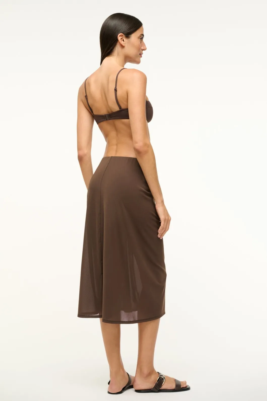 staud_chiara_skirt_dark_chocolate_4.webp STAUD CHIARA SKIRT DARK CHOCOLATE< Swim | Cover-ups
