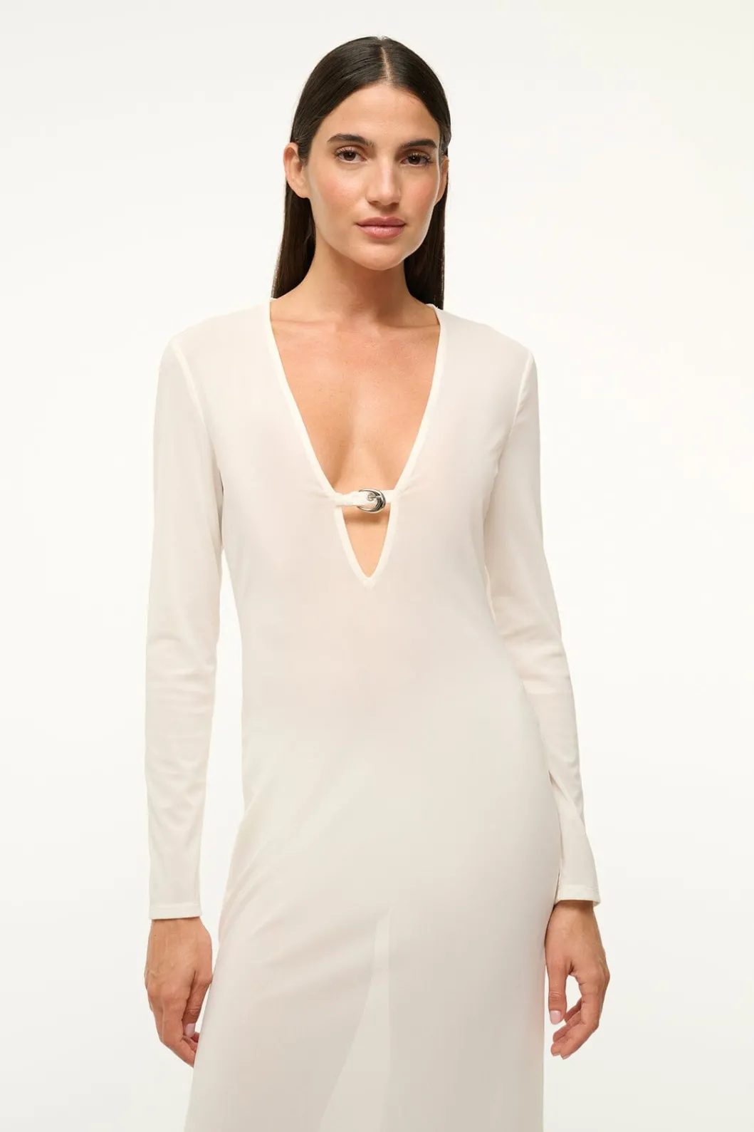 staud_cleo_dress_white_3.webp STAUD CLEO DRESS< Swim | Cover-ups