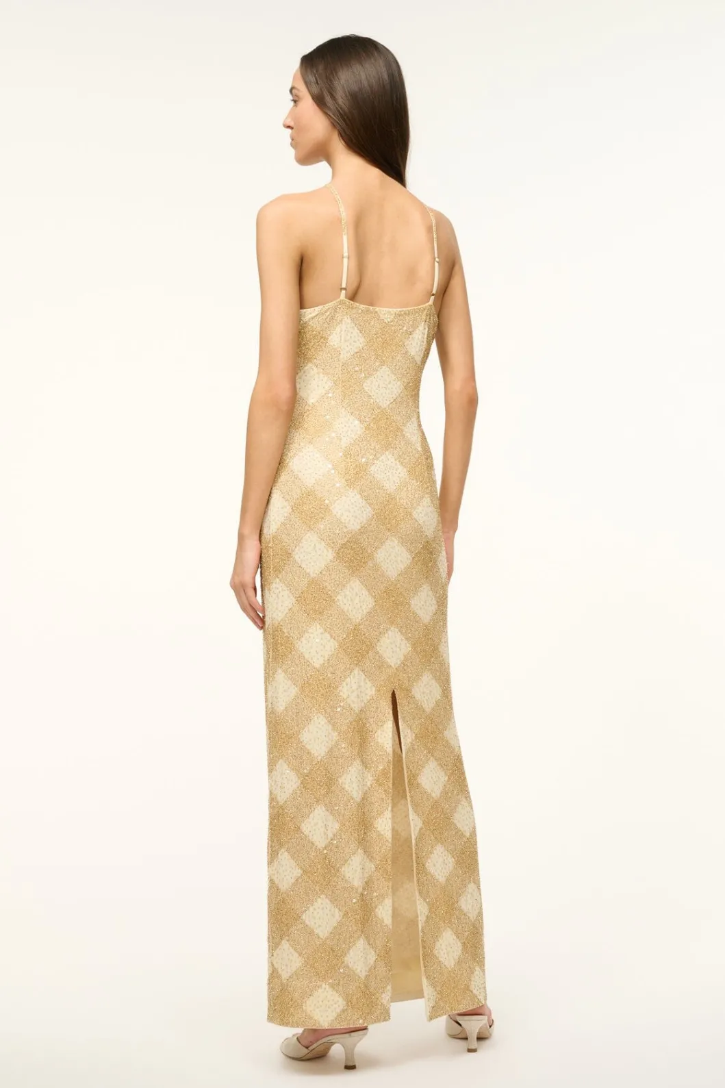 staud_cubism_dress_golden_hour_3.webp STAUD CUBISM DRESS GOLDEN HOUR< The Evening Edit | Maxi Dresses