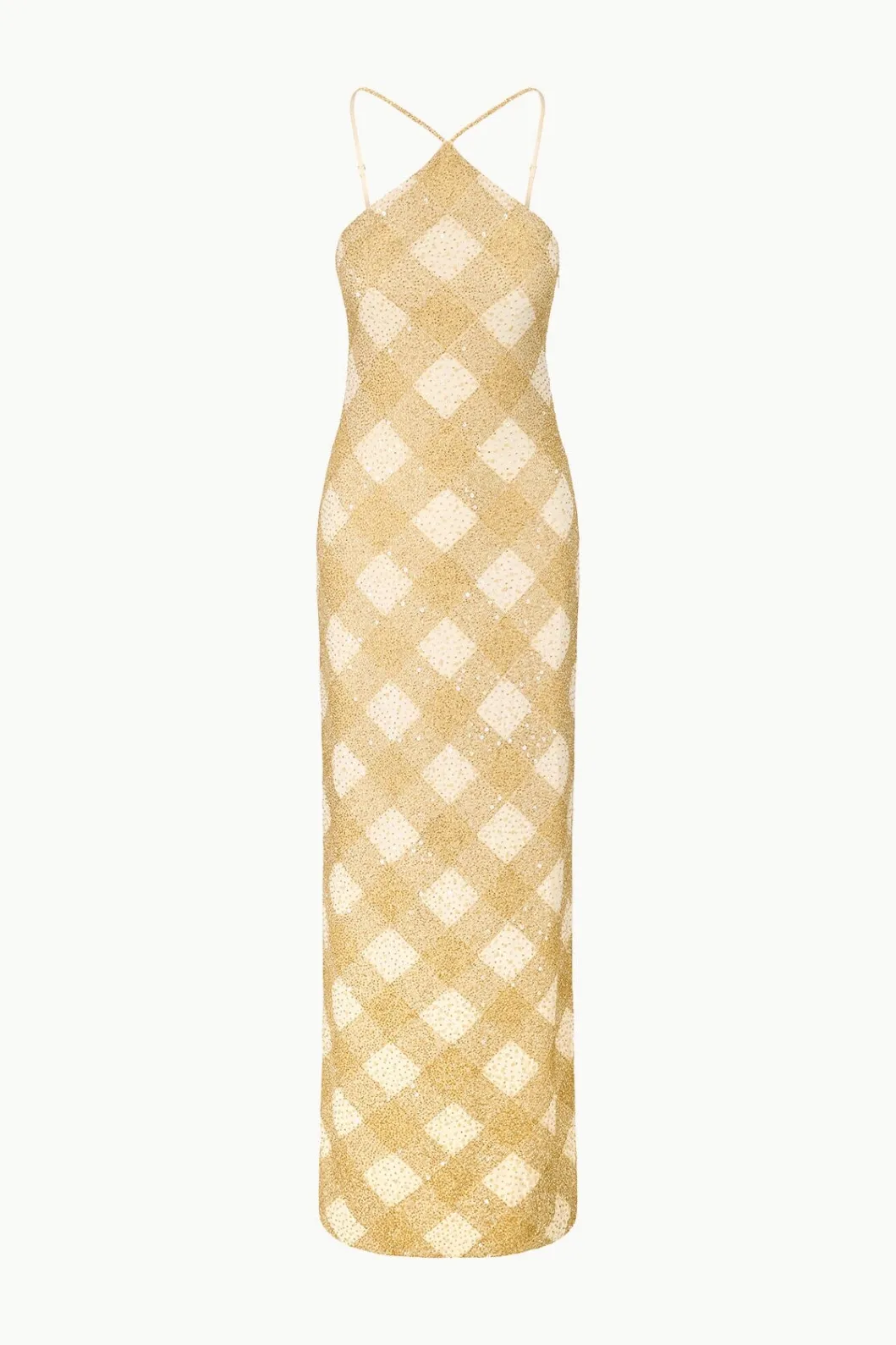 staud_cubism_dress_golden_hour_4.webp STAUD CUBISM DRESS GOLDEN HOUR< The Evening Edit | Maxi Dresses