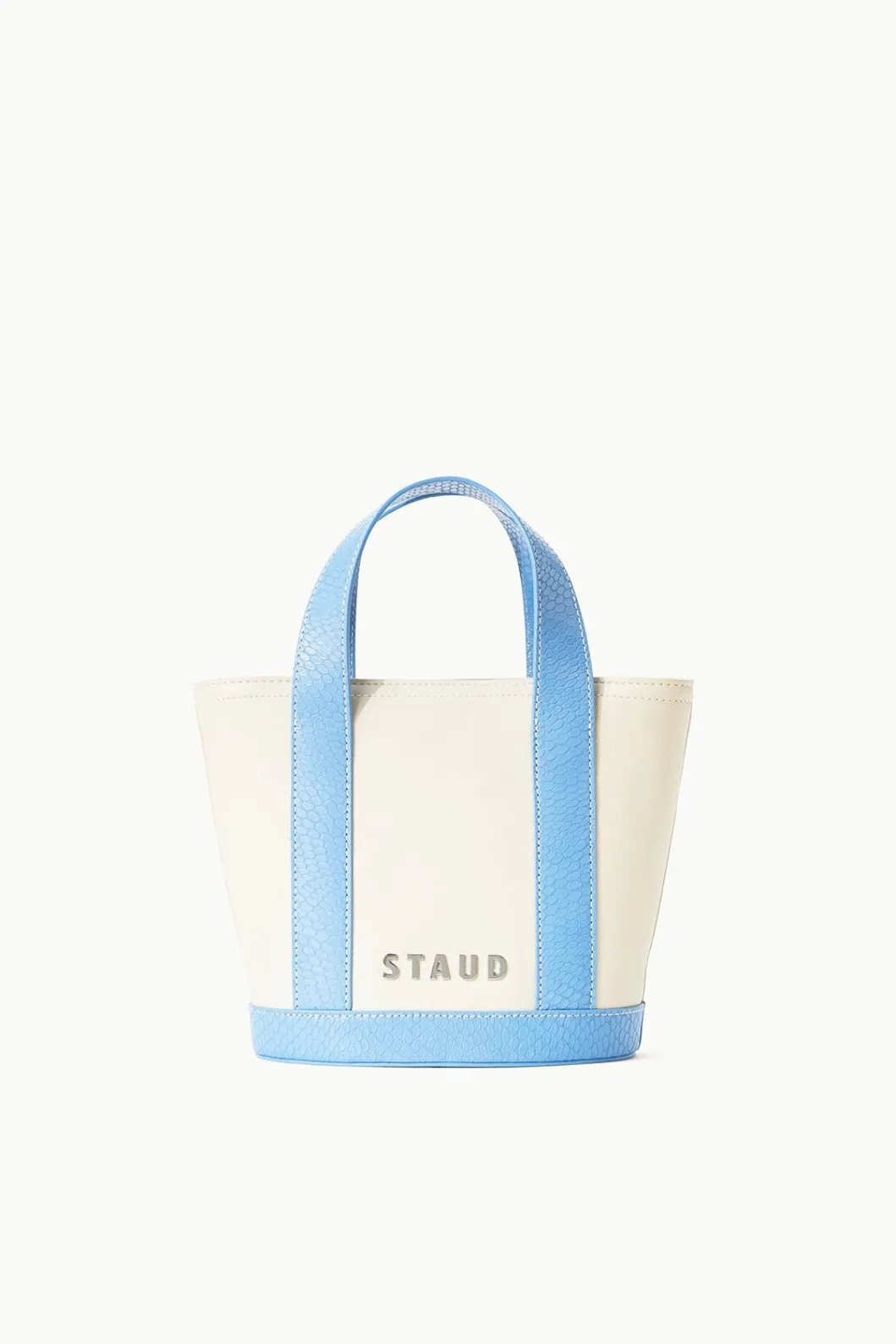 staud_custom_allora_mini_tote_cream_staud_blue_2.webp STAUD CUSTOM ALLORA MINI TOTE CREAM BLUE< Totes | Custom Handbags