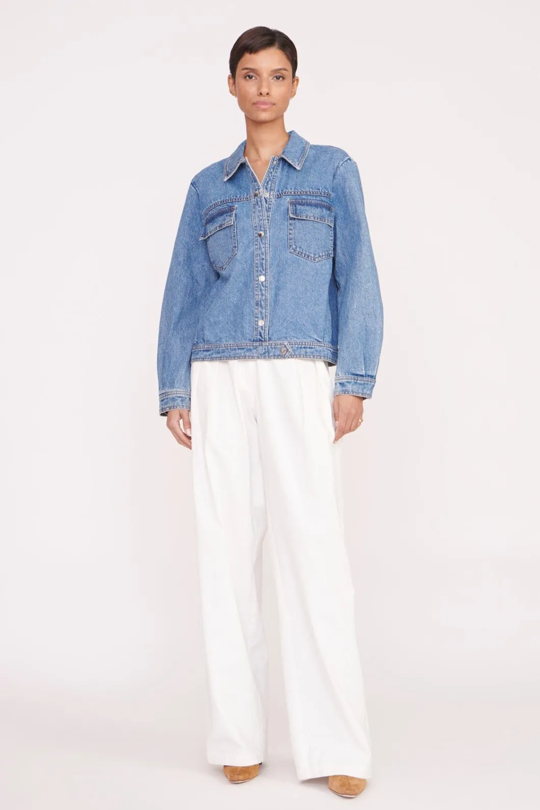staud_custom_classic_oversized_ryan_jacket__medium_wash_3.webp STAUD CUSTOM CLASSIC OVERSIZED RYAN JACKET | MEDIUM WASH< Outerwear & Jackets | Custom Clothing