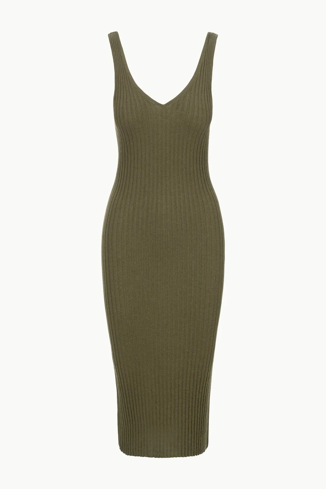 staud_dana_cashmere_dress_dark_olive_4.webp STAUD DANA CASHMERE DRESS DARK OLIVE< Dresses | Knit Dresses