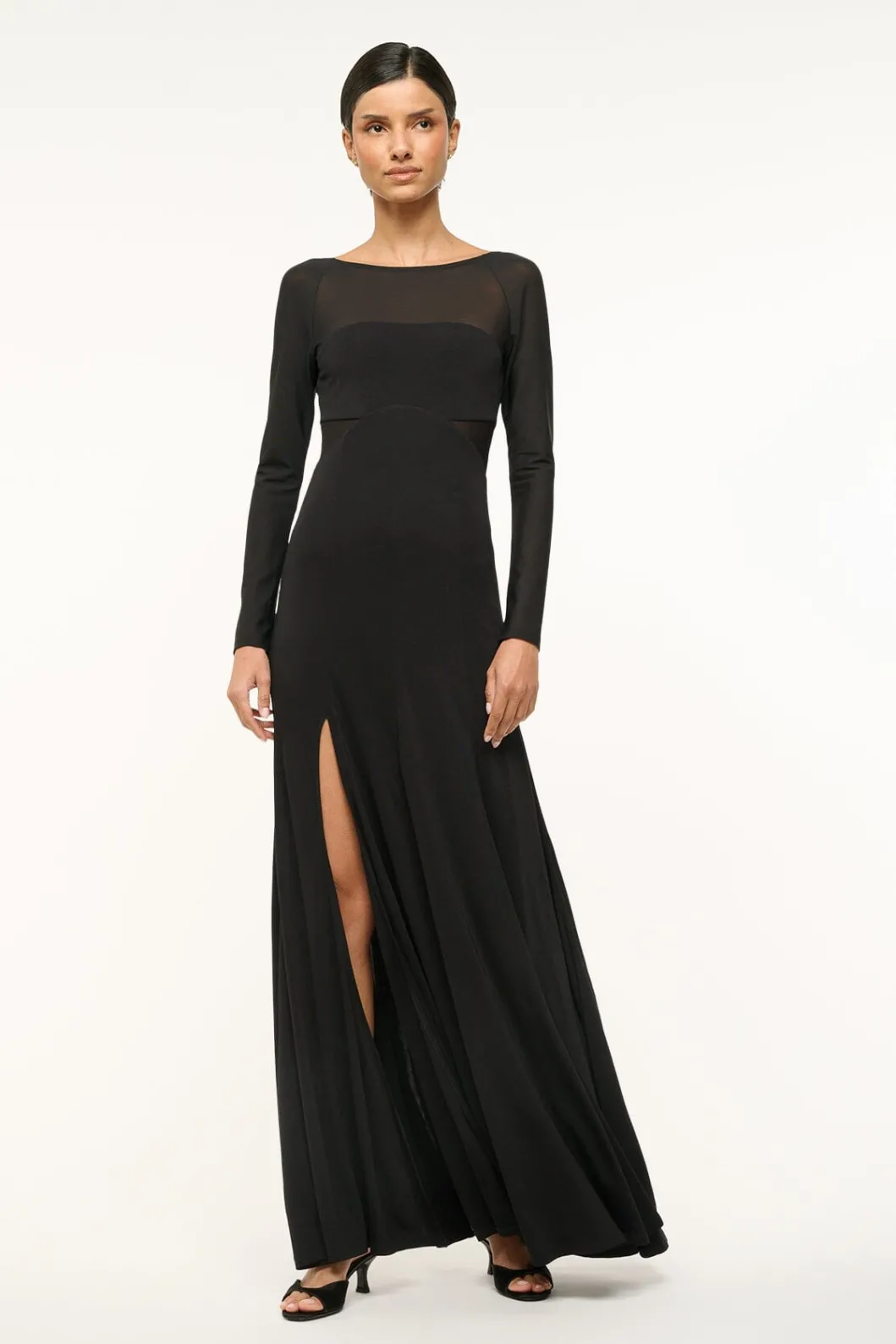 staud_dara_dress_black_2.webp STAUD DARA DRESS< The Evening Edit | Maxi Dresses
