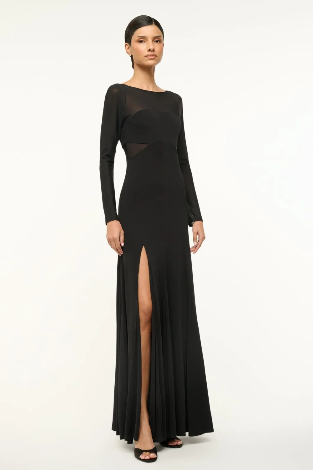 staud_dara_dress_black_3.webp STAUD DARA DRESS< The Evening Edit | Maxi Dresses
