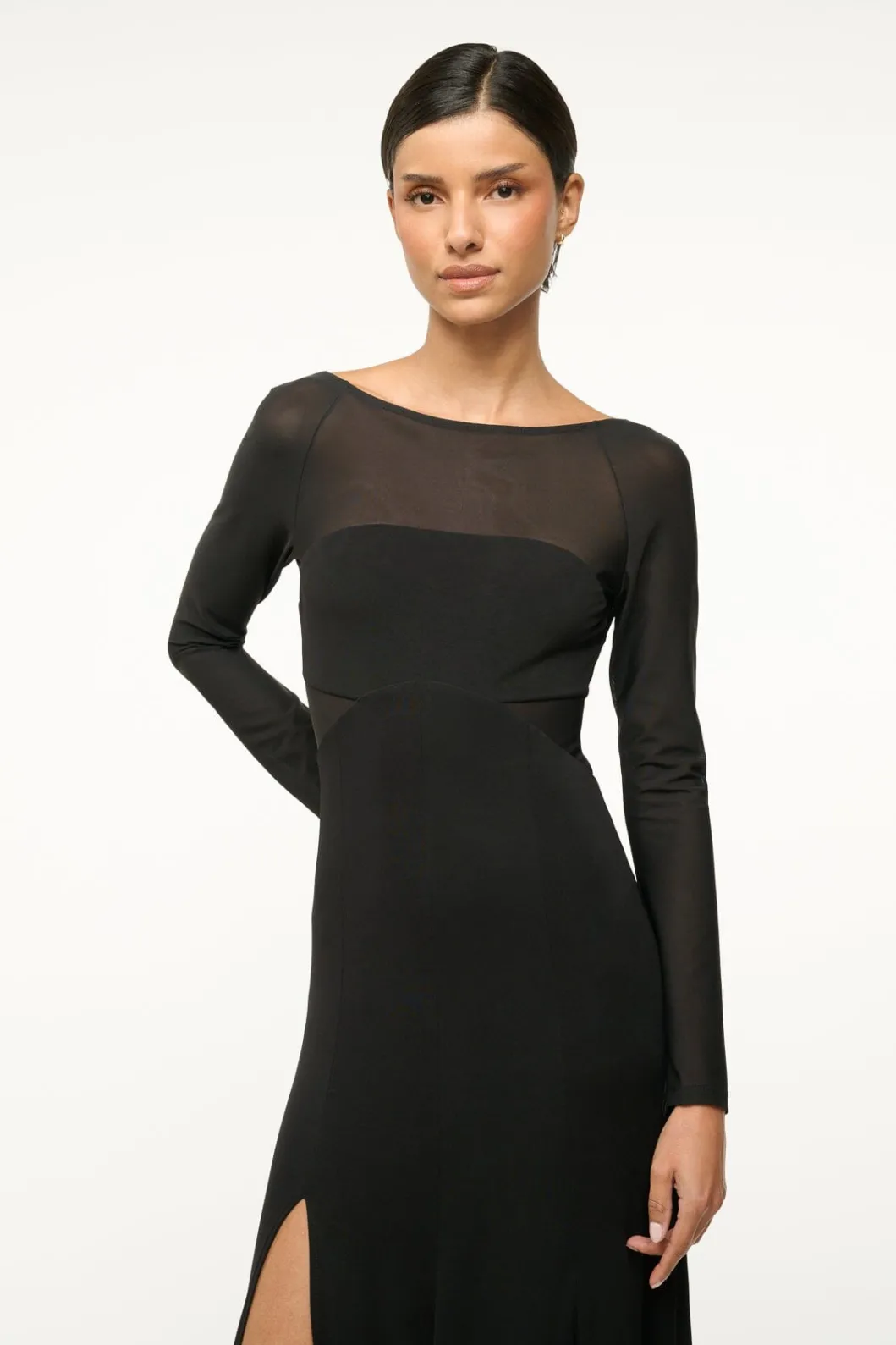 staud_dara_dress_black_4.webp STAUD DARA DRESS< The Evening Edit | Maxi Dresses