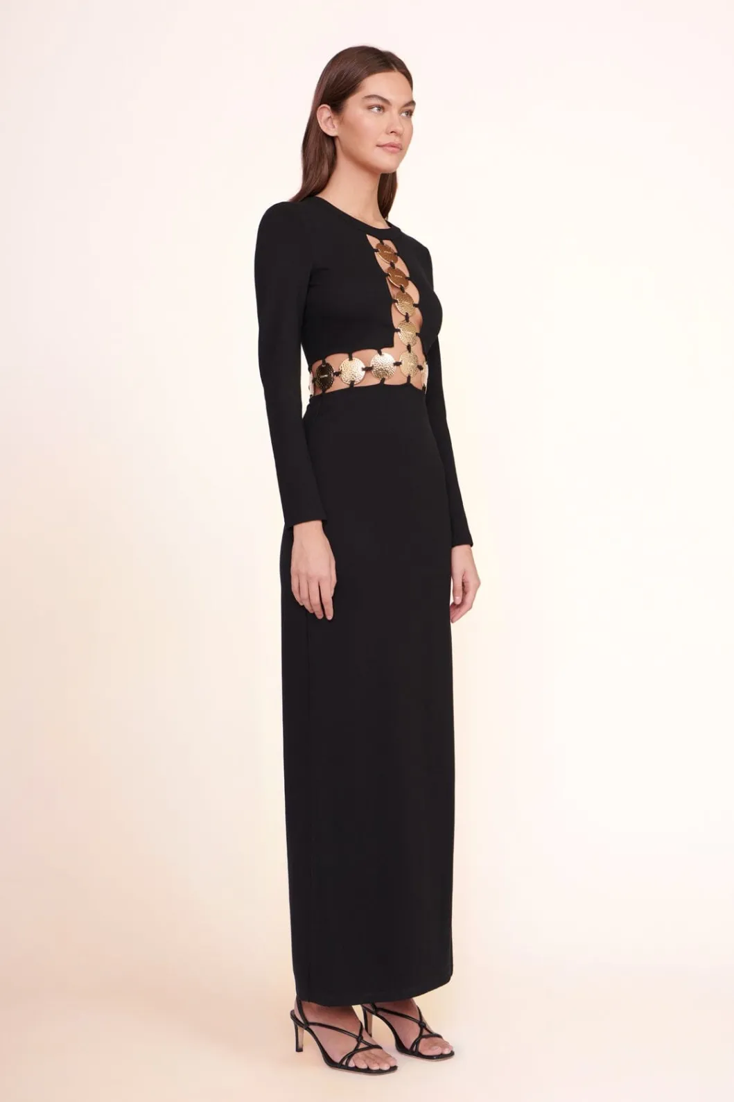 staud_delphine_dress_black_1.webp STAUD DELPHINE DRESS< Maxi Dresses | Dresses