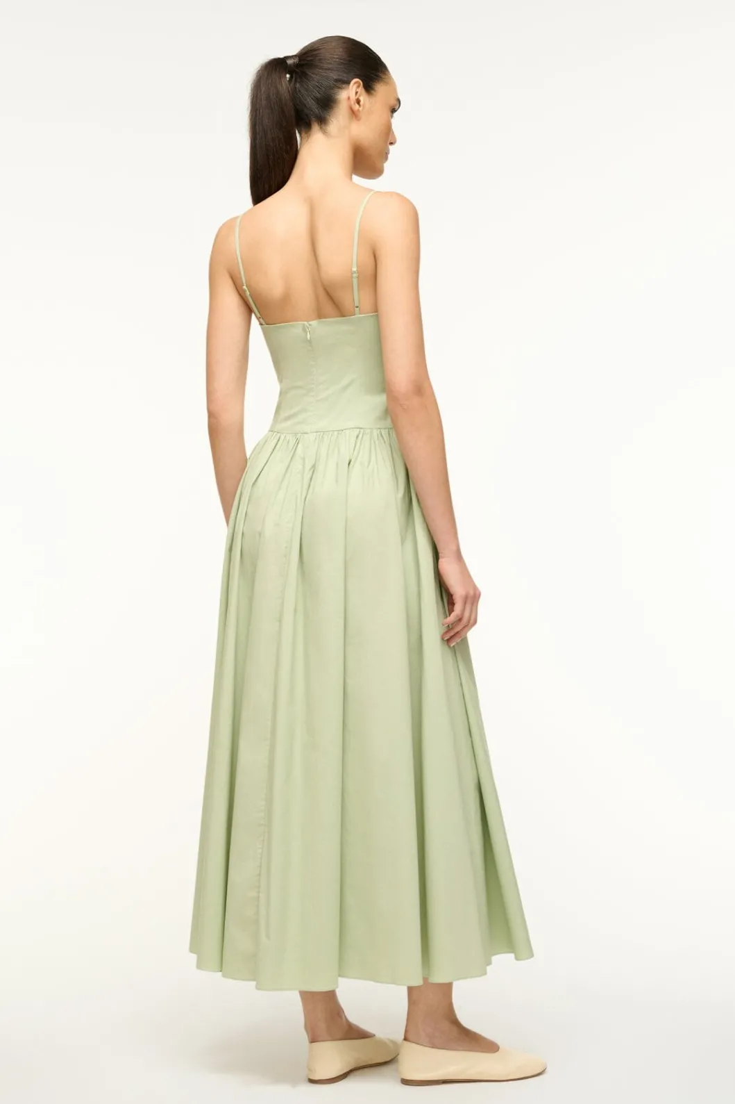 staud_dena_dress_pale_jade_2.webp STAUD DENA DRESS PALE JADE< Maxi Dresses | Dresses