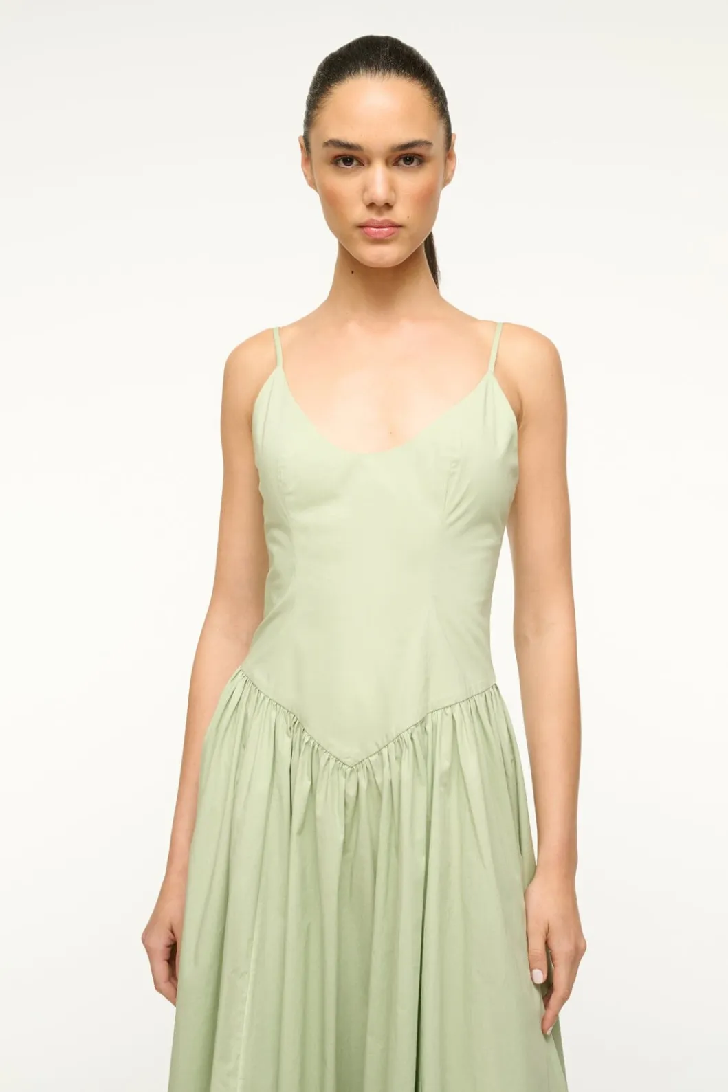 staud_dena_dress_pale_jade_3.webp STAUD DENA DRESS PALE JADE< Maxi Dresses | Dresses