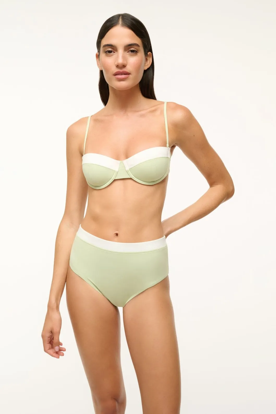 staud_devon_high_rise_bikini_bottom_pale_jadewhite_3.webp STAUD DEVON HIGH RISE BIKINI BOTTOM PALE JADE/WHITE< Swim | Bikinis