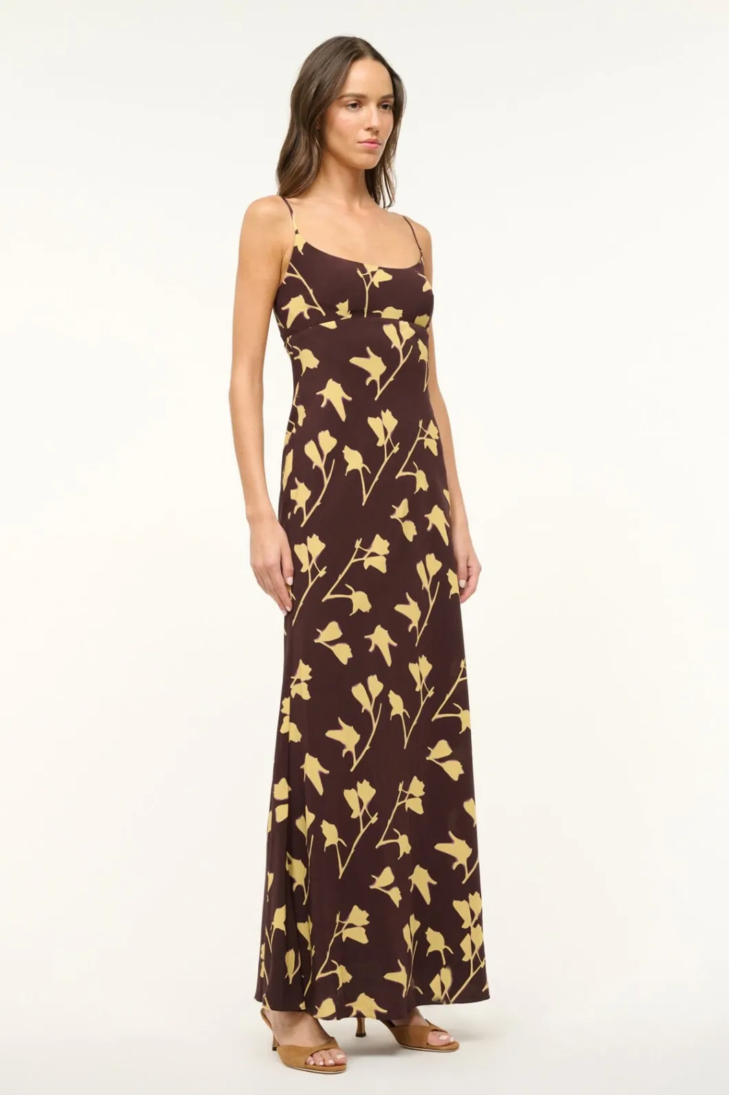 STAUD DINAH DRESS EARTH PRESSED FLORAL< The Evening Edit