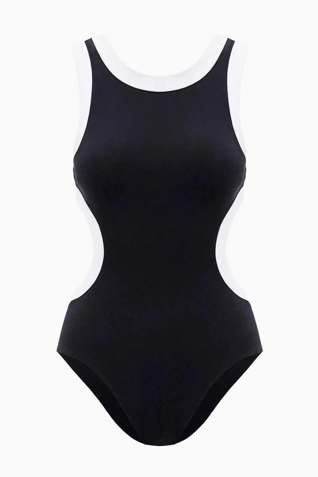 staud_dolce_one_piece_black_white_3.webp STAUD DOLCE ONE PIECE BLACK WHITE< Swim | One Pieces