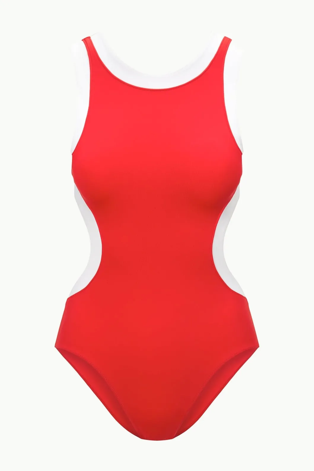 staud_dolce_one_piece_red_white_5.webp STAUD DOLCE ONE PIECE RED WHITE< Swim | One Pieces