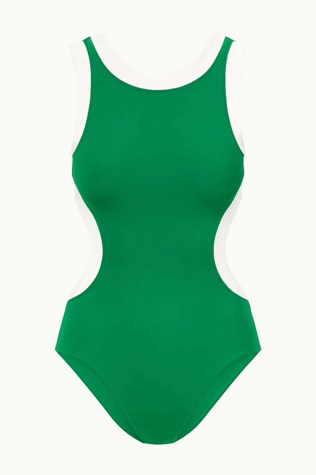 staud_dolce_one_piece_vert_white_5.webp STAUD DOLCE ONE PIECE VERT WHITE< Swim | One Pieces