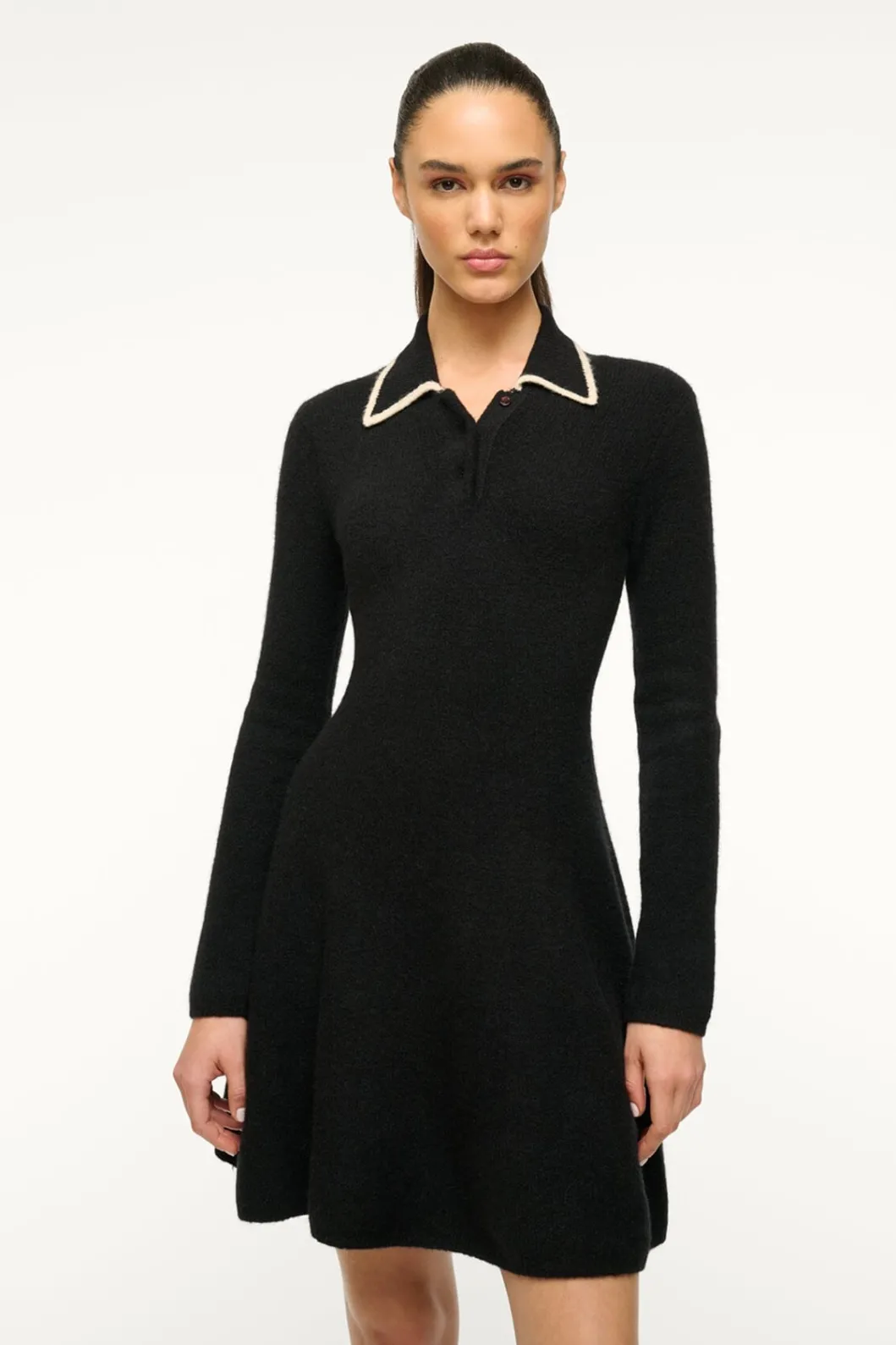staud_dujour_dress_black_ivory_2.webp STAUD DUJOUR DRESS BLACK IVORY< Dresses | Knit Dresses