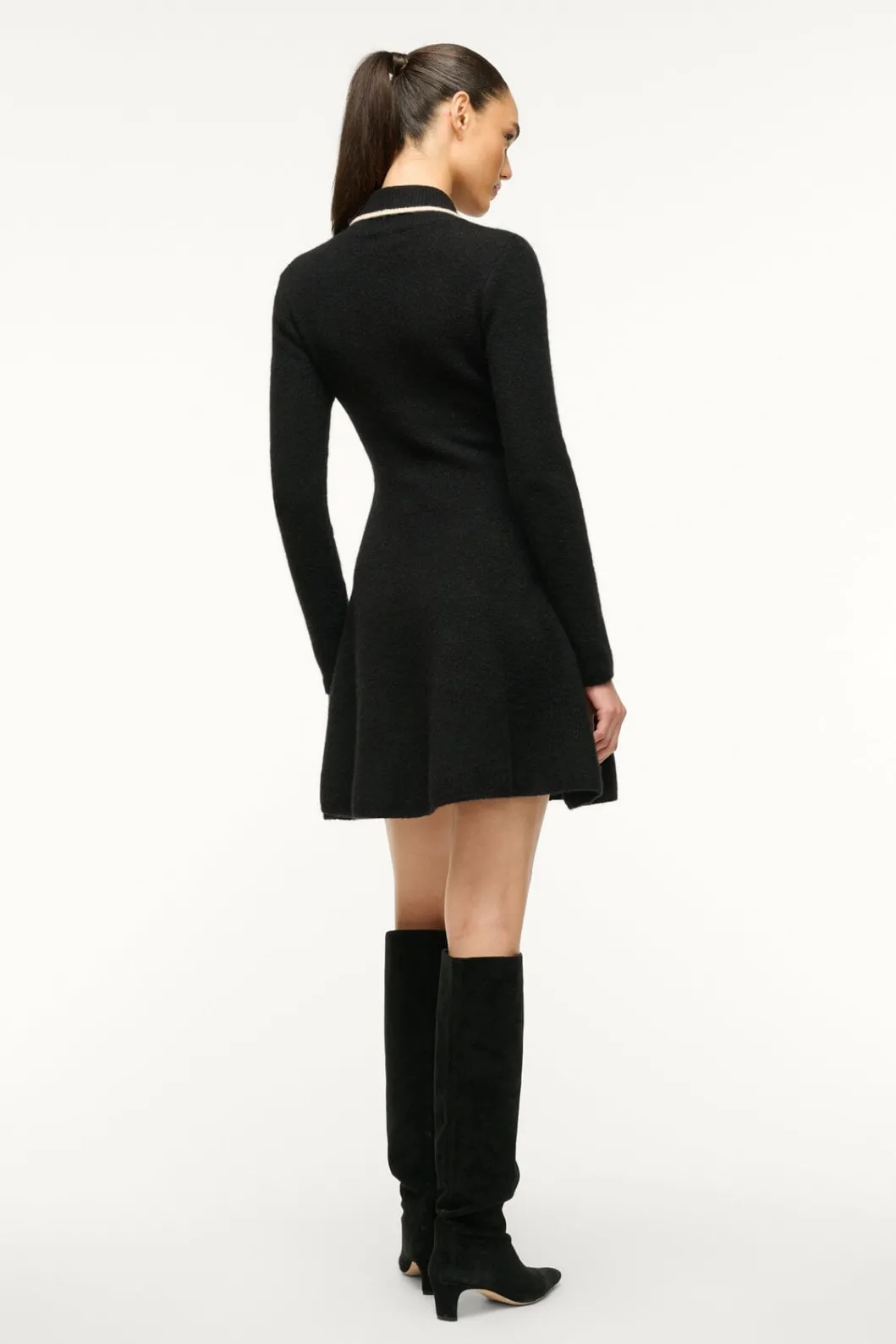 staud_dujour_dress_black_ivory_3.webp STAUD DUJOUR DRESS BLACK IVORY< Dresses | Knit Dresses