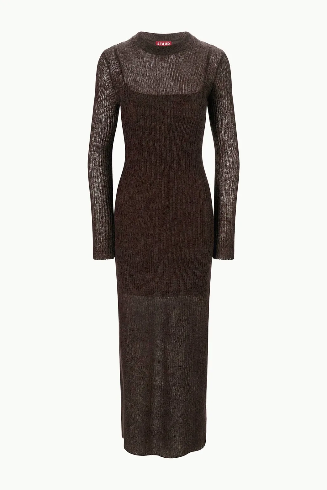 staud_eiza_dress_earth_4.webp STAUD EIZA DRESS< Knit Dresses | Maxi Dresses