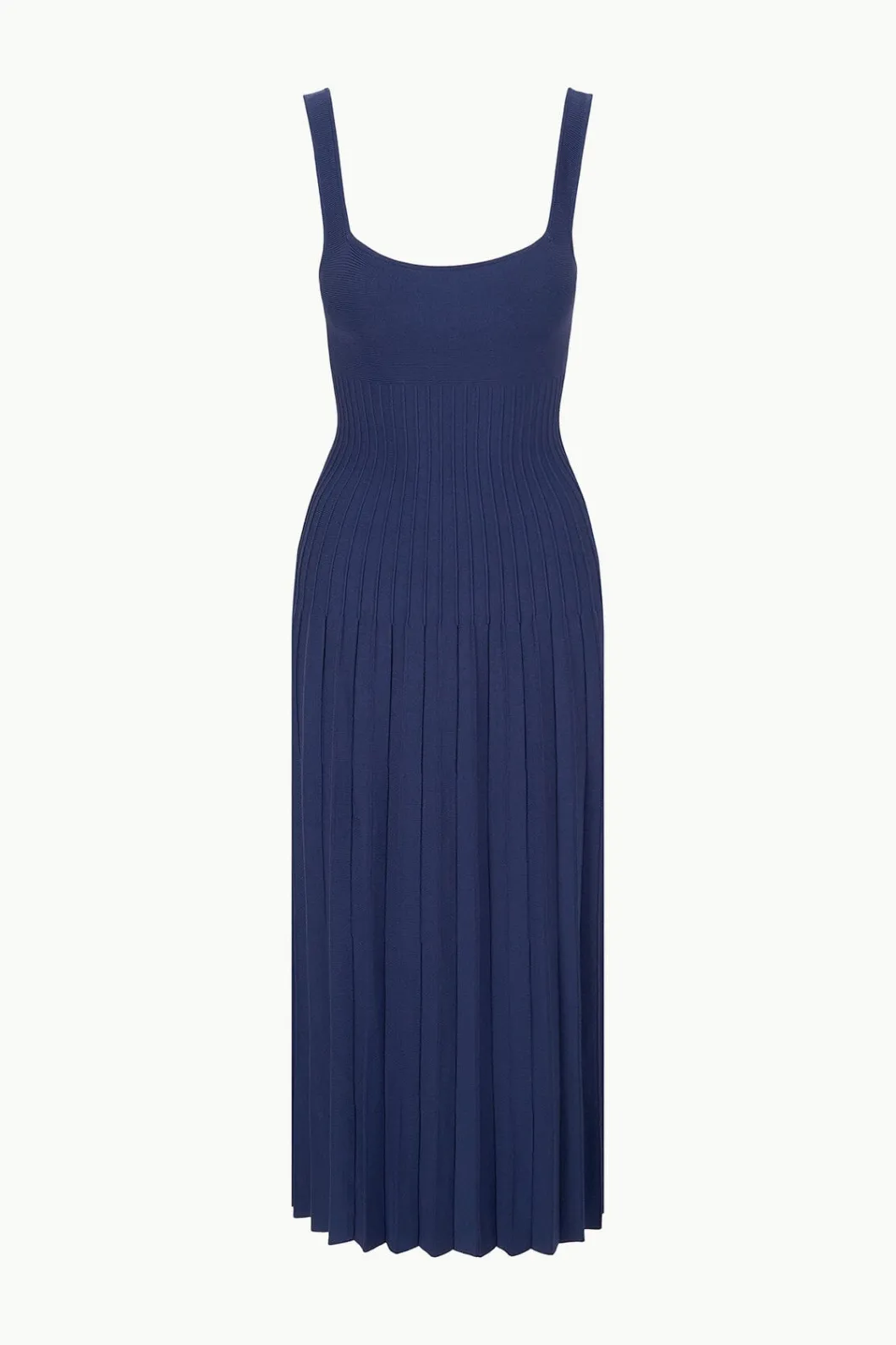 staud_ellison_dress_navy_4.webp STAUD ELLISON DRESS< Knit Dresses | Maxi Dresses