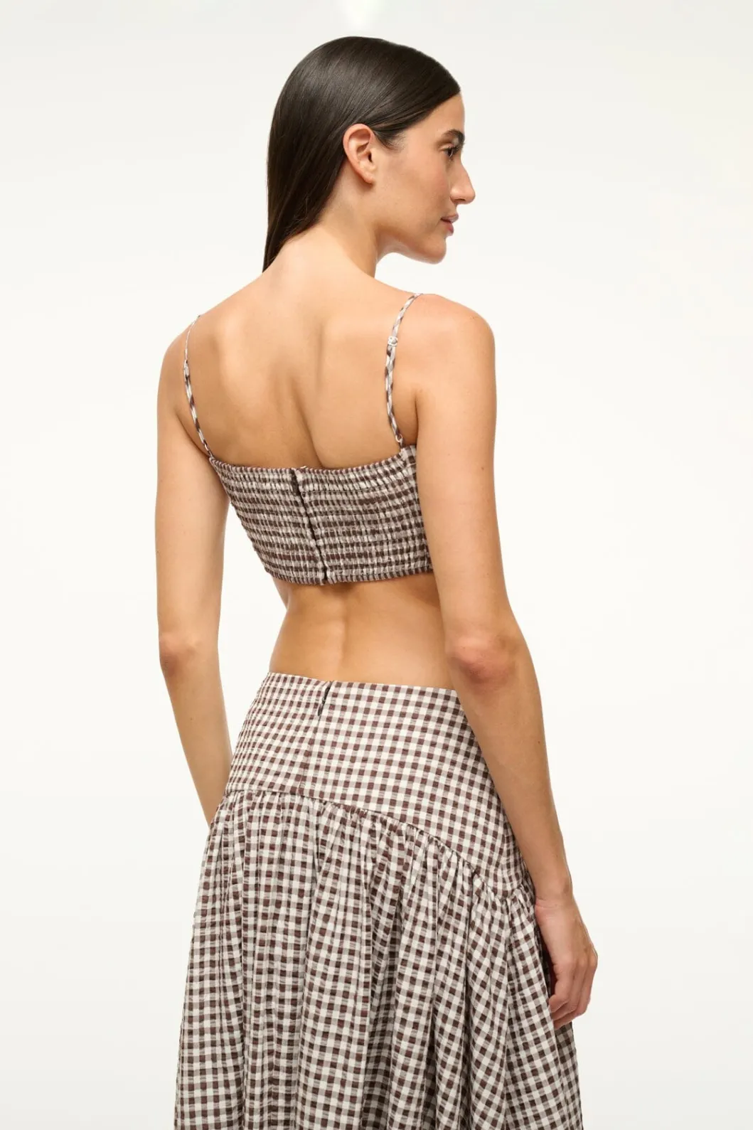 staud_federico_tank_dark_chocolate_gingham_2.webp STAUD FEDERICO TANK DARK CHOCOLATE GINGHAM< Swim | Cover-ups