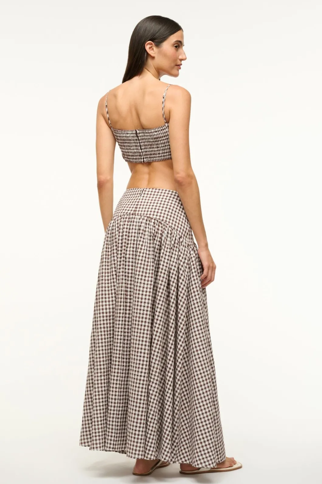 staud_federico_tank_dark_chocolate_gingham_3.webp STAUD FEDERICO TANK DARK CHOCOLATE GINGHAM< Swim | Cover-ups