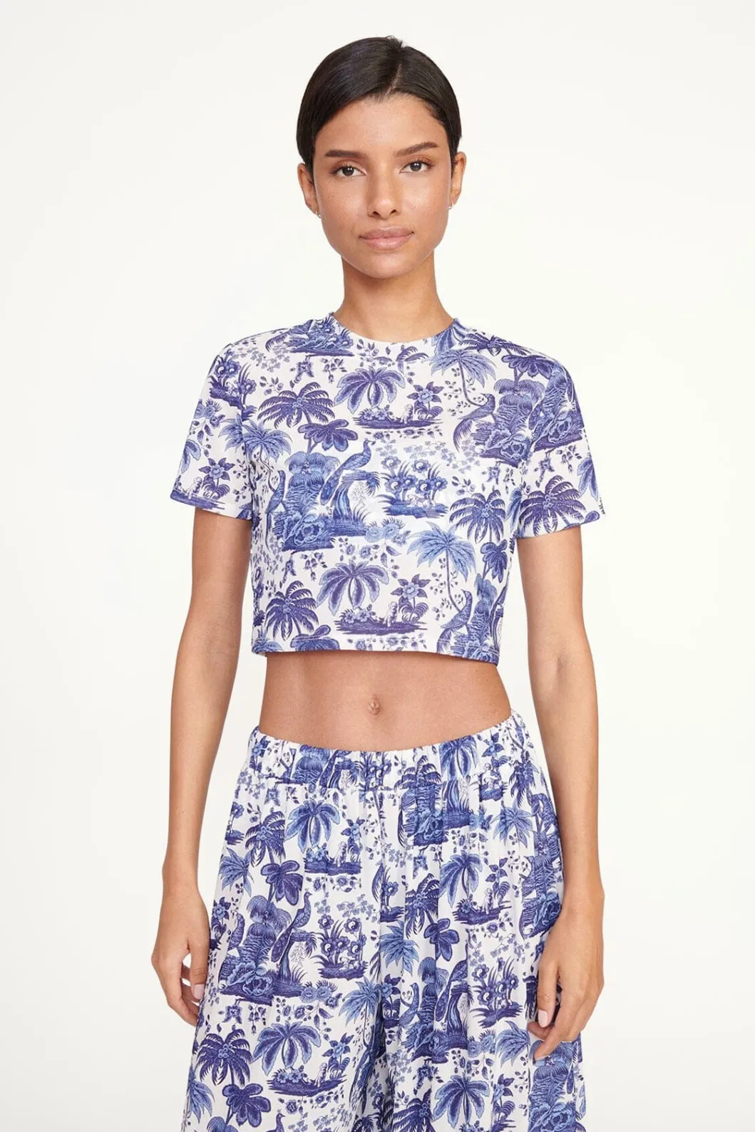 staud_fernanda_top_blue_toile_4.webp STAUD FERNANDA TOP BLUE TOILE< Swim | Cover-ups