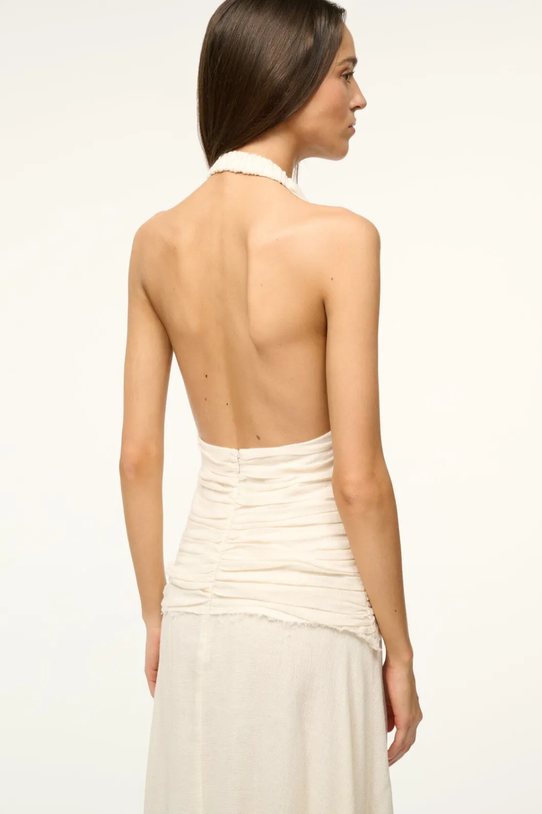 staud_frolic_dress_buttercream_3.webp STAUD FROLIC DRESS< The Evening Edit