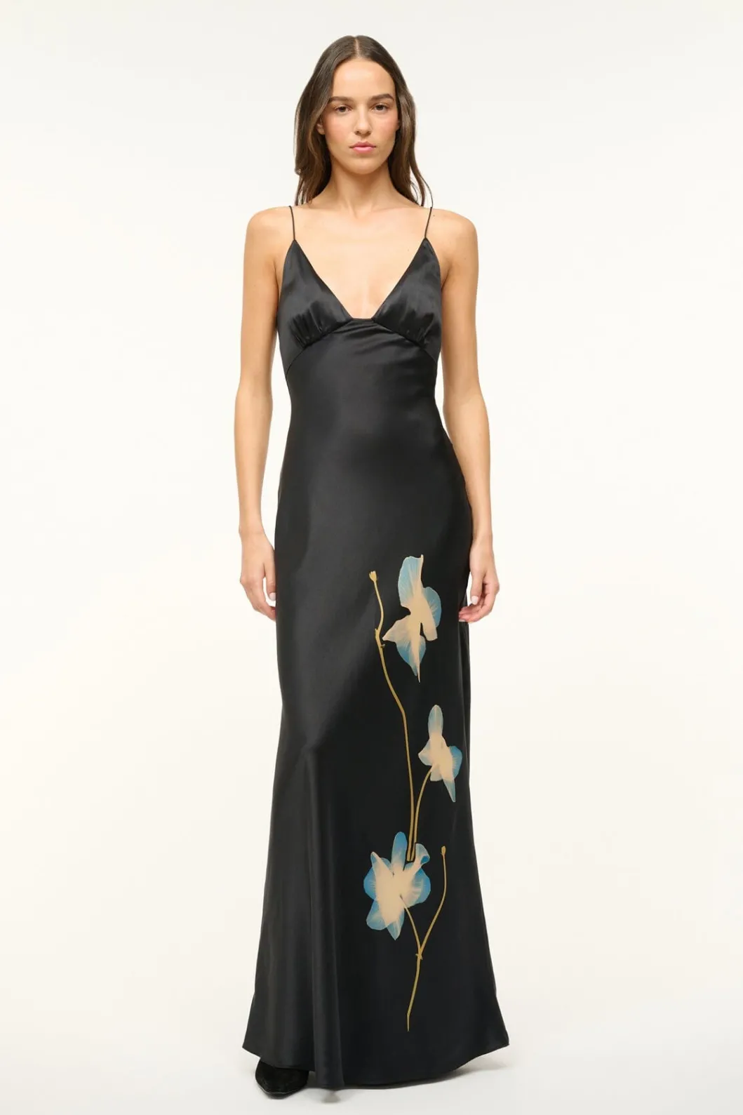 STAUD HANK DRESS BOTANICAL SHADOWS< The Evening Edit | Maxi Dresses