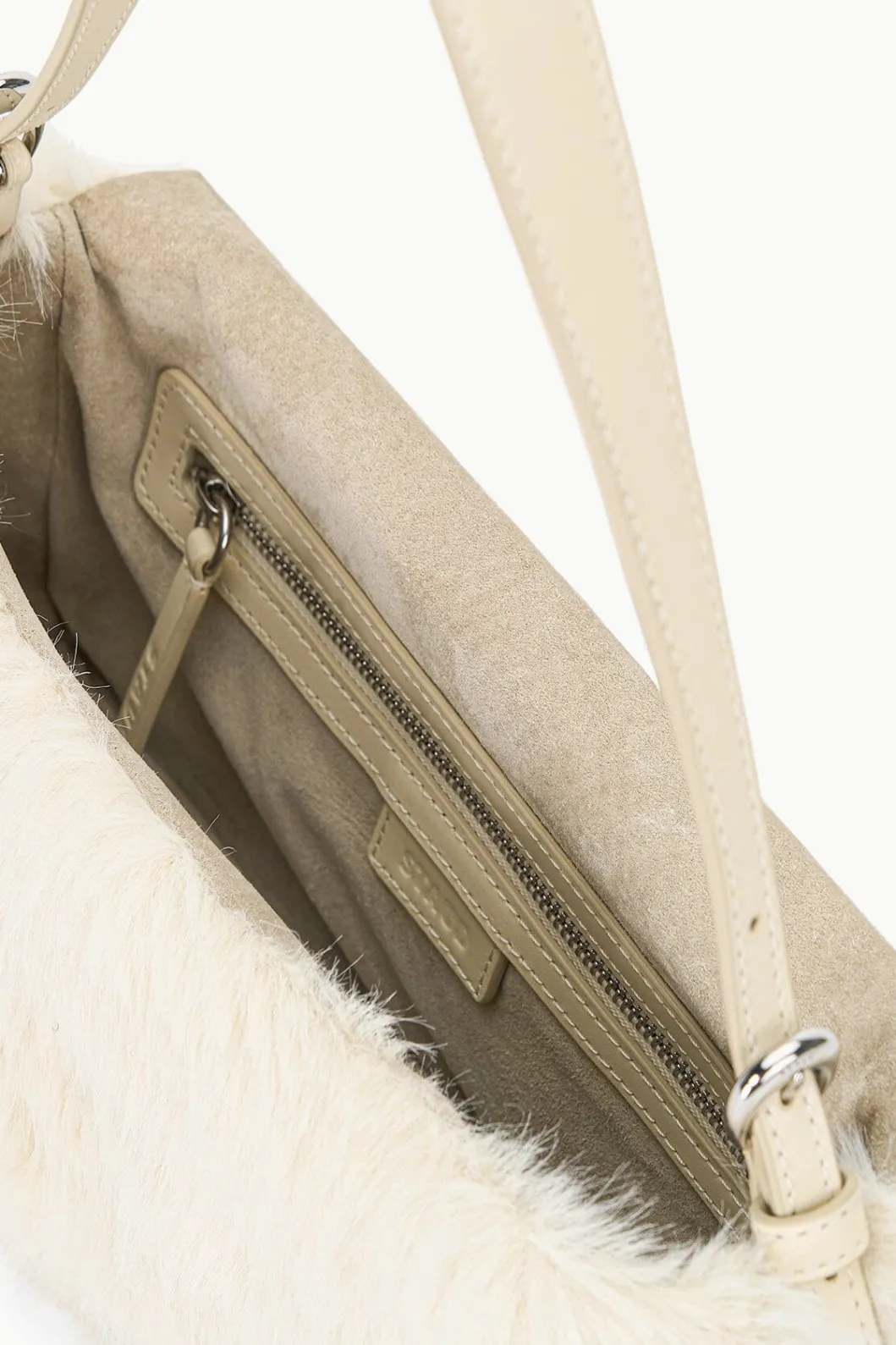 staud_harlow_faux_fur_bag_cream_6.webp STAUD HARLOW FAUX FUR BAG< The Evening Edit | Shoulder