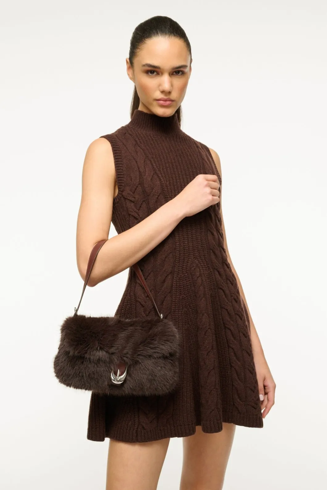staud_harlow_faux_fur_bag_espresso_3.webp STAUD HARLOW FAUX FUR BAG< The Evening Edit | Shoulder