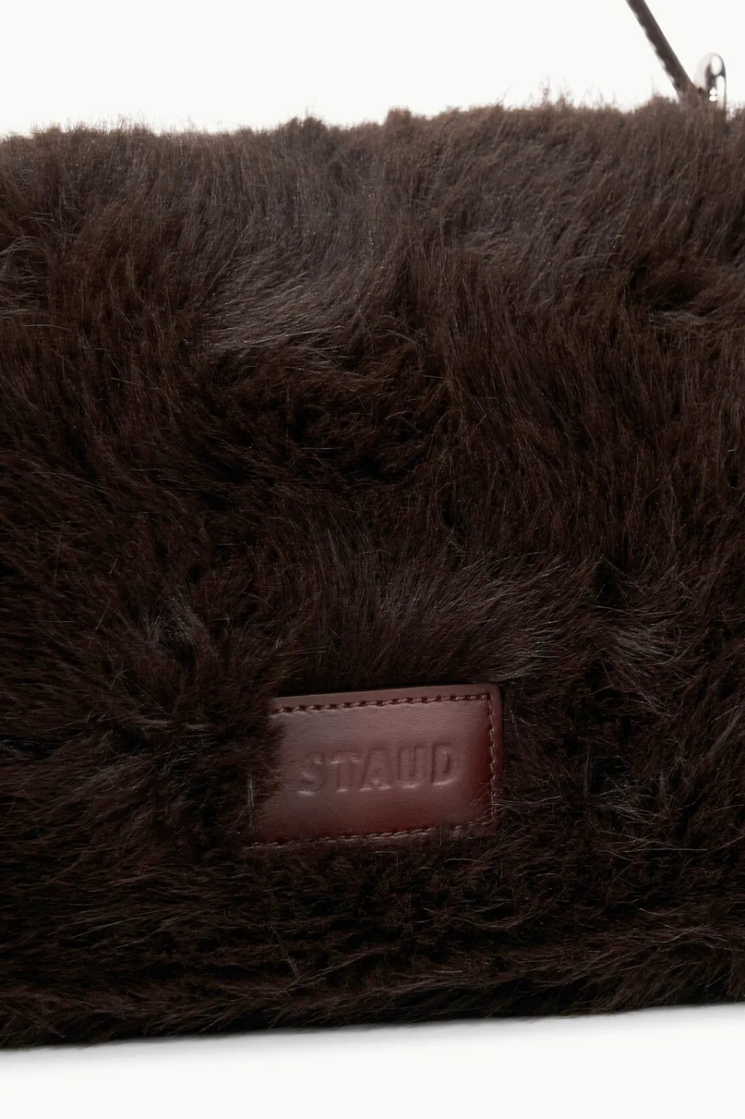 staud_harlow_faux_fur_bag_espresso_4.webp STAUD HARLOW FAUX FUR BAG< The Evening Edit | Shoulder