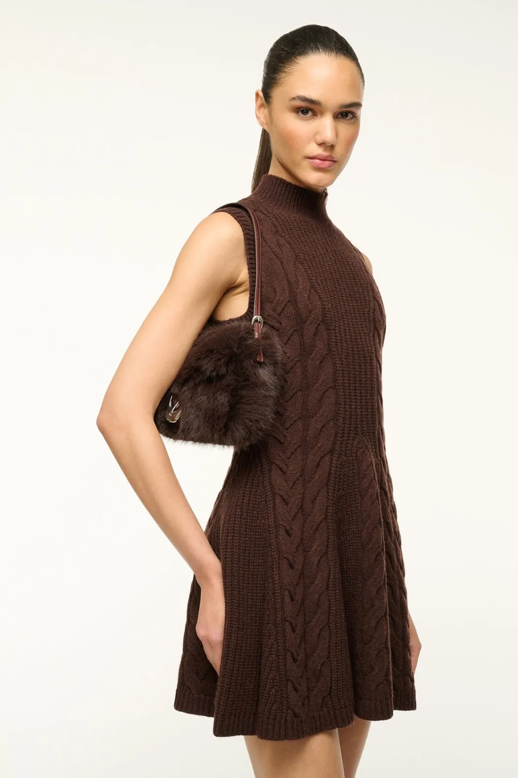 staud_harlow_faux_fur_bag_espresso_5.webp STAUD HARLOW FAUX FUR BAG< The Evening Edit | Shoulder