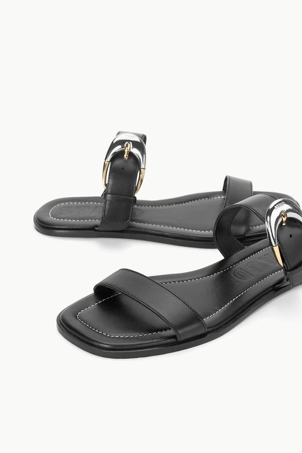 staud_harlow_flat_sandal_black_4-1.webp STAUD HARLOW FLAT SANDAL< Swim | Sandals