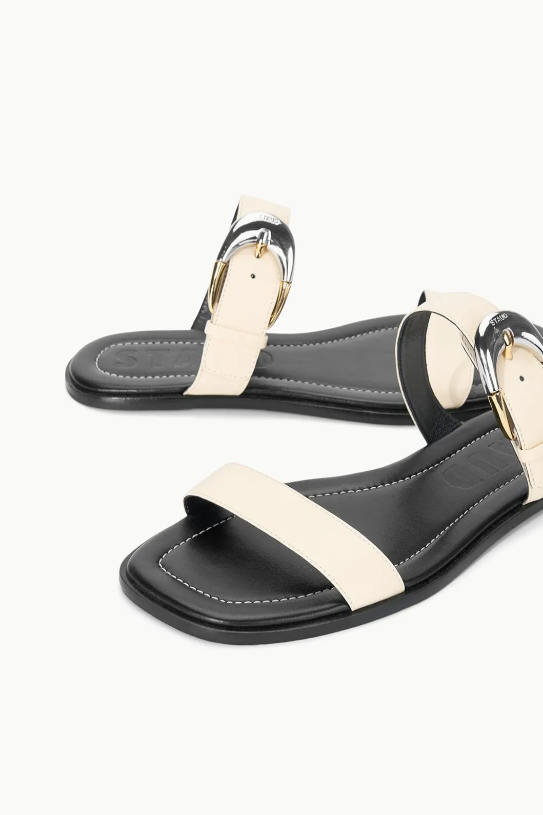 staud_harlow_flat_sandal_cream_6.webp STAUD HARLOW FLAT SANDAL< Swim | Sandals